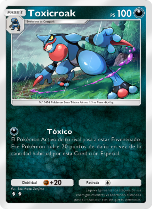 Toxicroak 052 — Luz Triunfal (Spanish Pokémon TCG card)