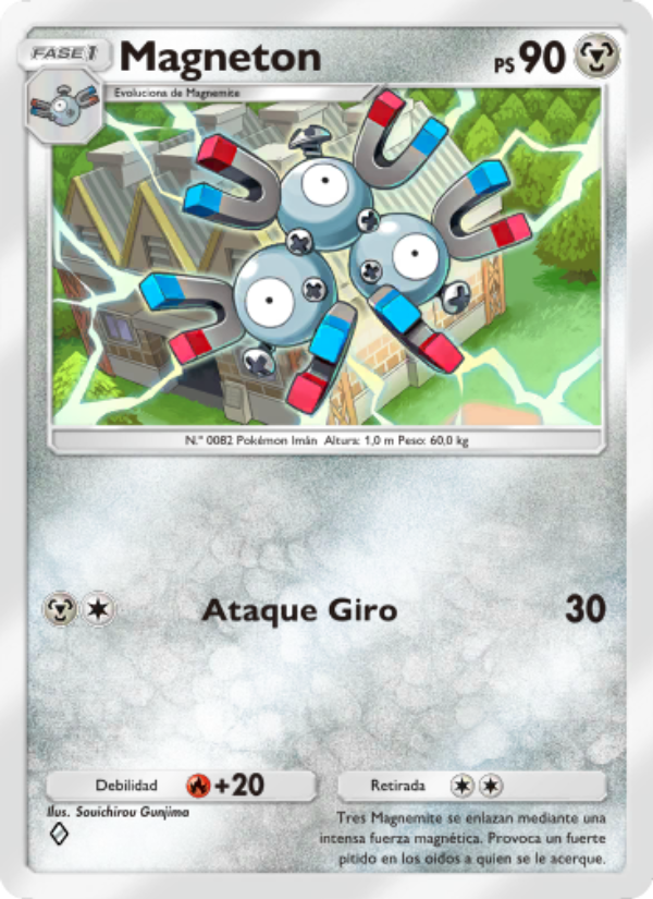 Magneton 054 — Luz Triunfal (Spanish Pokémon TCG card)