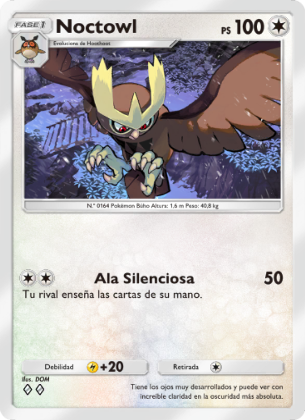 Noctowl 065 — Luz Triunfal (Spanish Pokémon TCG card)
