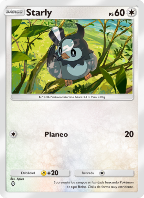 Starly 066 — Luz Triunfal (Spanish Pokémon TCG card)