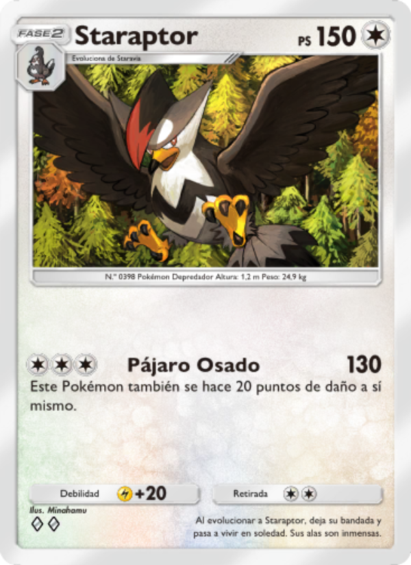 Staraptor 068 — Luz Triunfal (Spanish Pokémon TCG card)