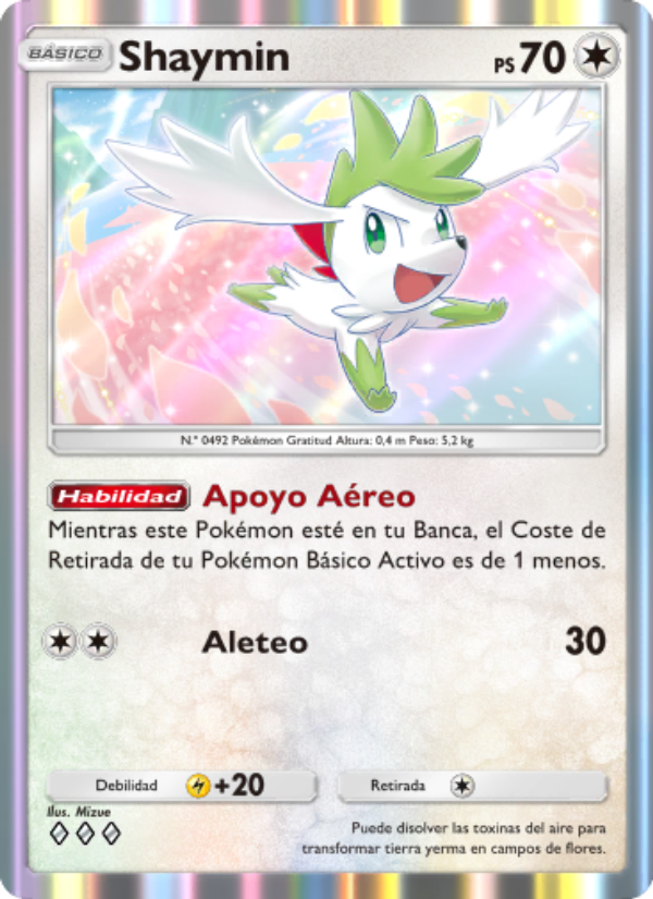 Shaymin 069 — Luz Triunfal (Spanish Pokémon TCG card)