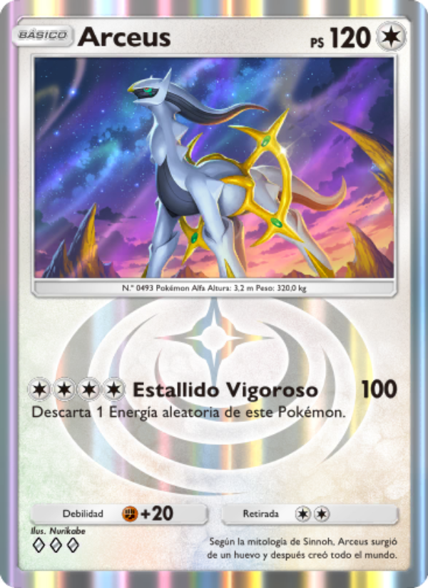Arceus 070 — Luz Triunfal (Spanish Pokémon TCG card)