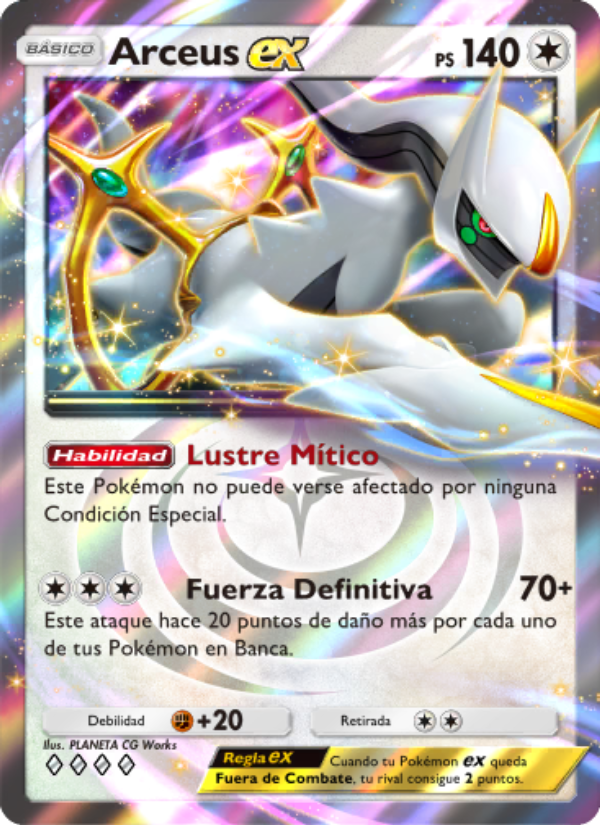 Arceus ex 071 — Luz Triunfal (Spanish Pokémon TCG card)
