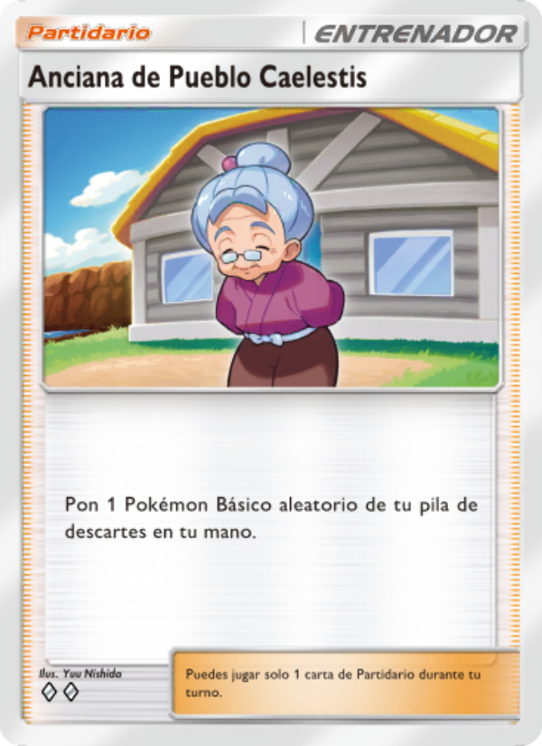 Anciana de Pueblo Caelestis 073 — Luz Triunfal (Spanish Pokémon TCG card)