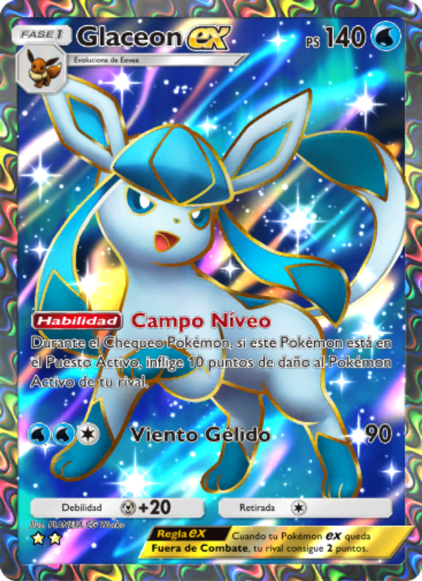 Glaceon ex 083 — Luz Triunfal (Spanish Pokémon TCG card)