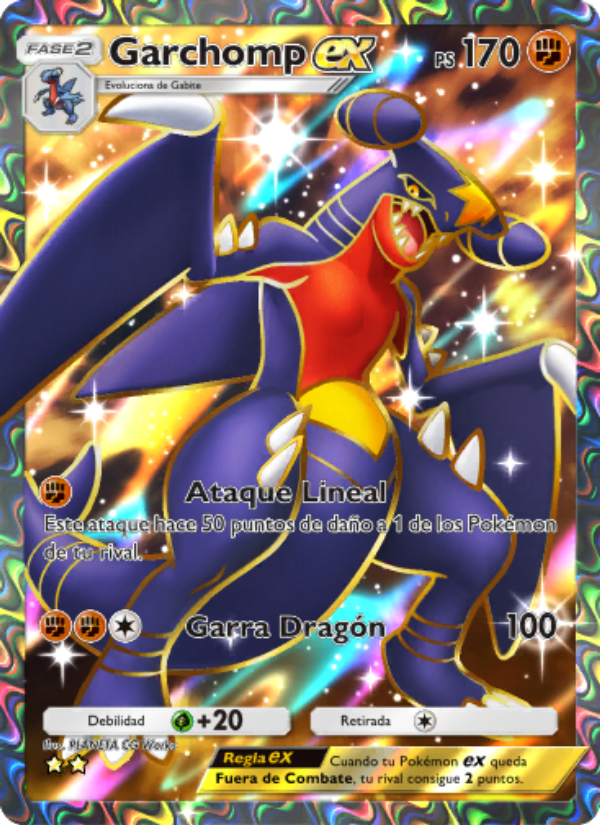 Garchomp ex 084 — Luz Triunfal (Spanish Pokémon TCG card)