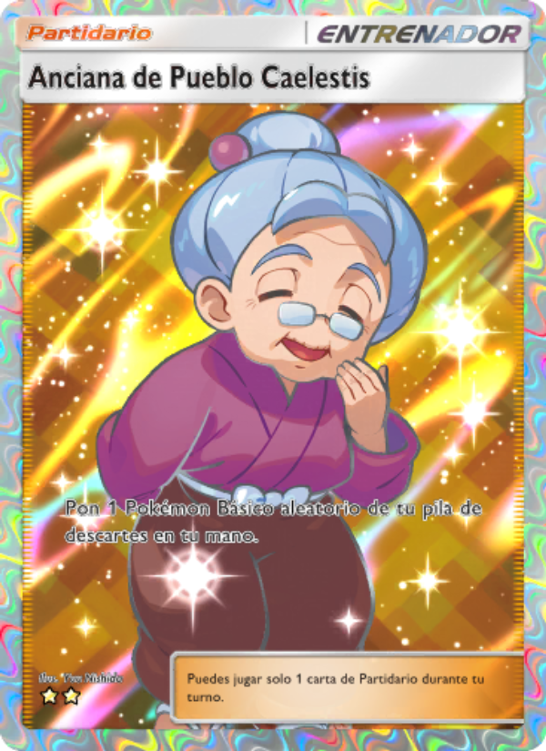 Anciana de Pueblo Caelestis 088 — Luz Triunfal (Spanish Pokémon TCG card)