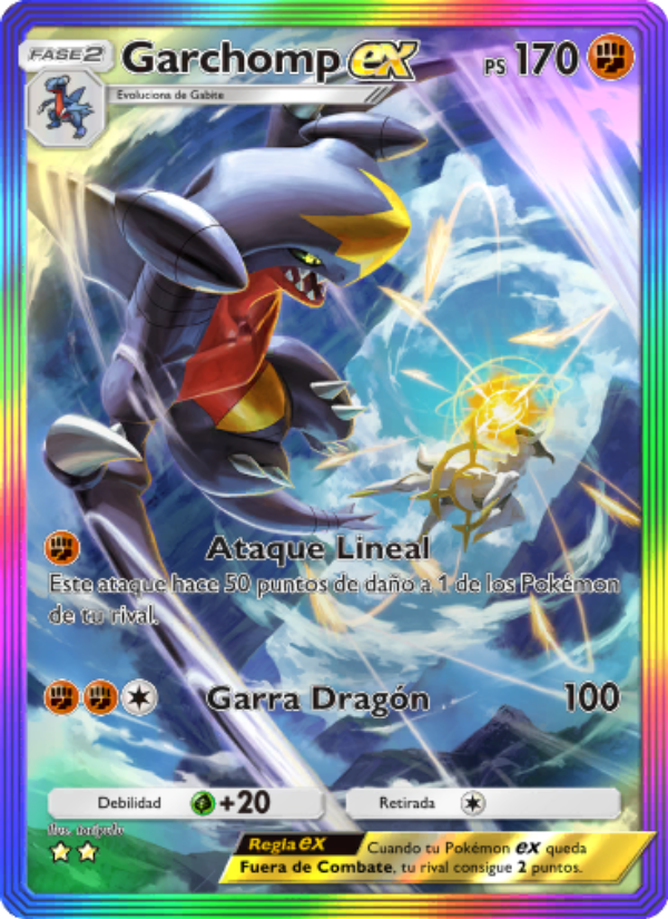 Garchomp ex 093 — Luz Triunfal (Spanish Pokémon TCG card)