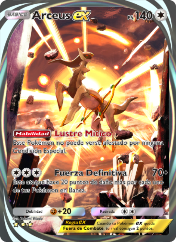 Arceus ex 095 — Luz Triunfal (Spanish Pokémon TCG card)