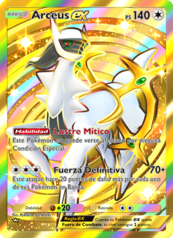Arceus ex 096 — Luz Triunfal (Spanish Pokémon TCG card)