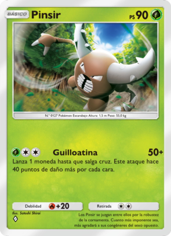 Pinsir 004 — Festival Brillante (Spanish Pokémon TCG card)