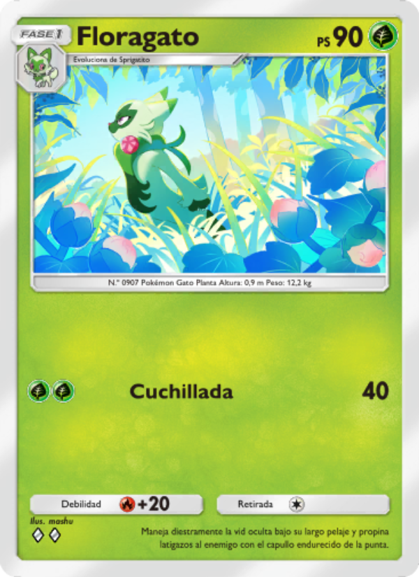 Floragato 006 — Festival Brillante (Spanish Pokémon TCG card)