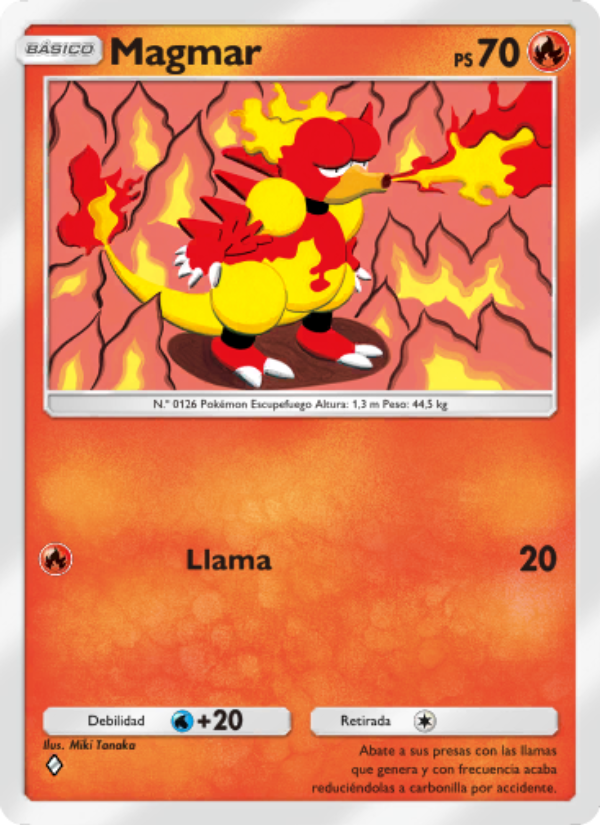 Magmar 011 — Festival Brillante (Spanish Pokémon TCG card)