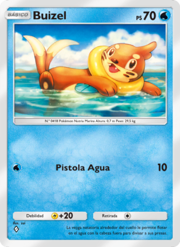 Buizel 016 — Festival Brillante (Spanish Pokémon TCG card)