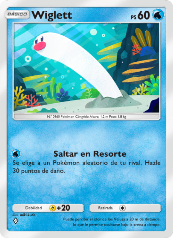 Wiglett 018 — Festival Brillante (Spanish Pokémon TCG card)