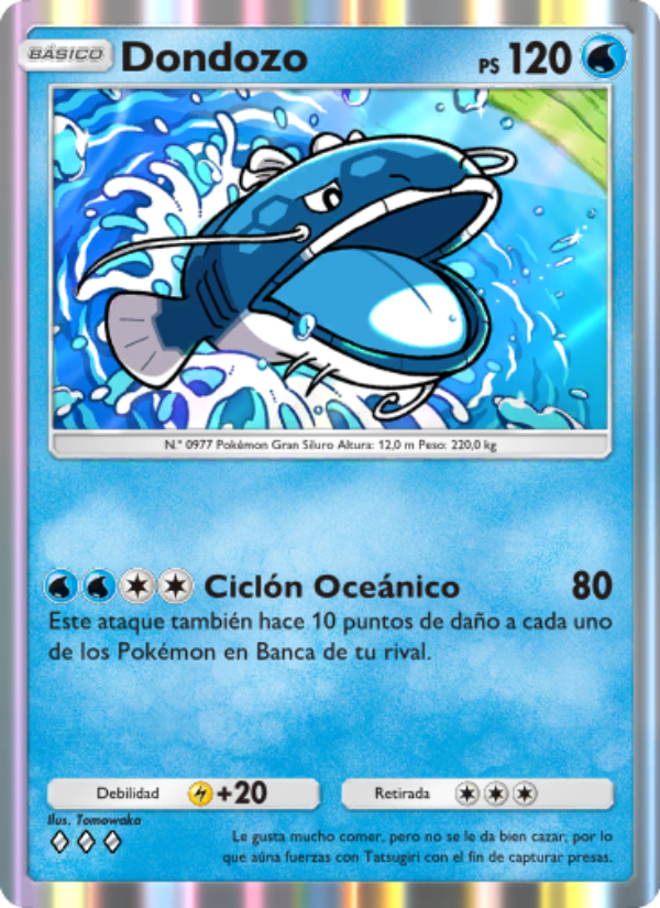 Dondozo 020 — Festival Brillante (Spanish Pokémon TCG card)