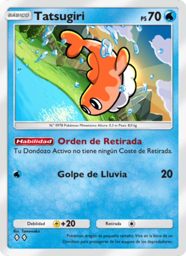 Tatsugiri 021 — Festival Brillante (Spanish Pokémon TCG card)