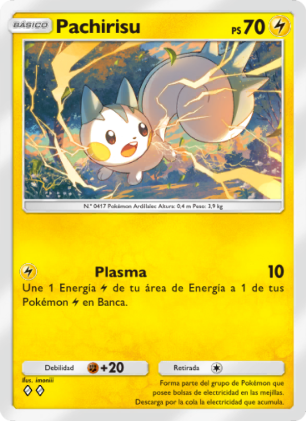 Pachirisu 025 — Festival Brillante (Spanish Pokémon TCG card)