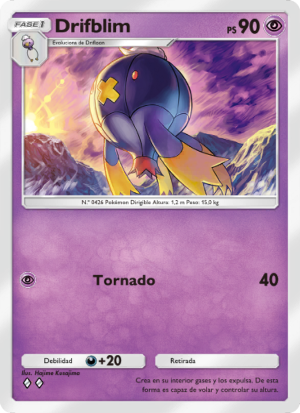 Drifblim 034 — Festival Brillante (Spanish Pokémon TCG card)