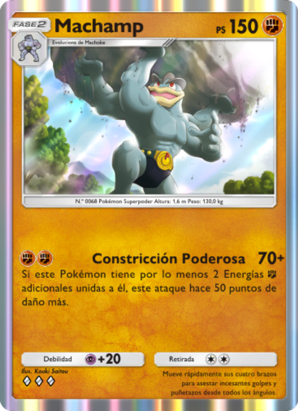 Machamp 039 — Festival Brillante (Spanish Pokémon TCG card)