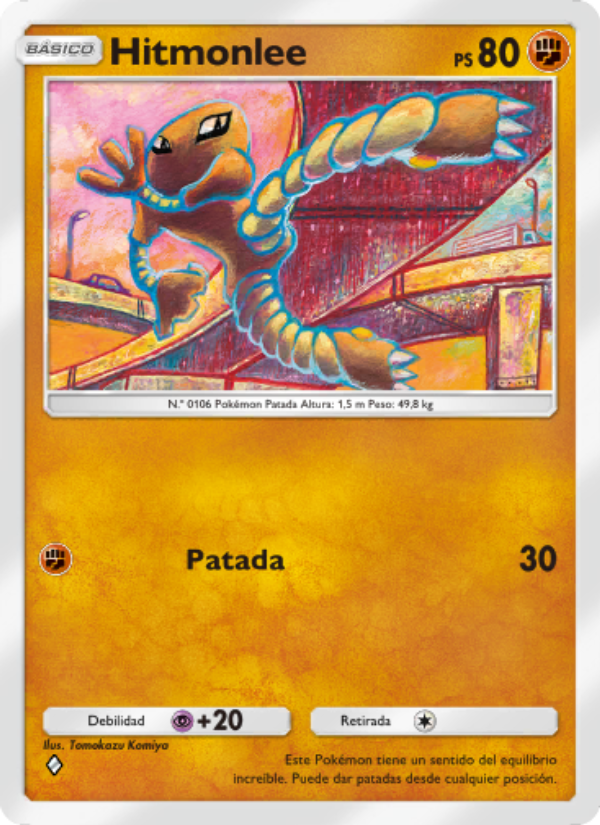 Hitmonlee 040 — Festival Brillante (Spanish Pokémon TCG card)