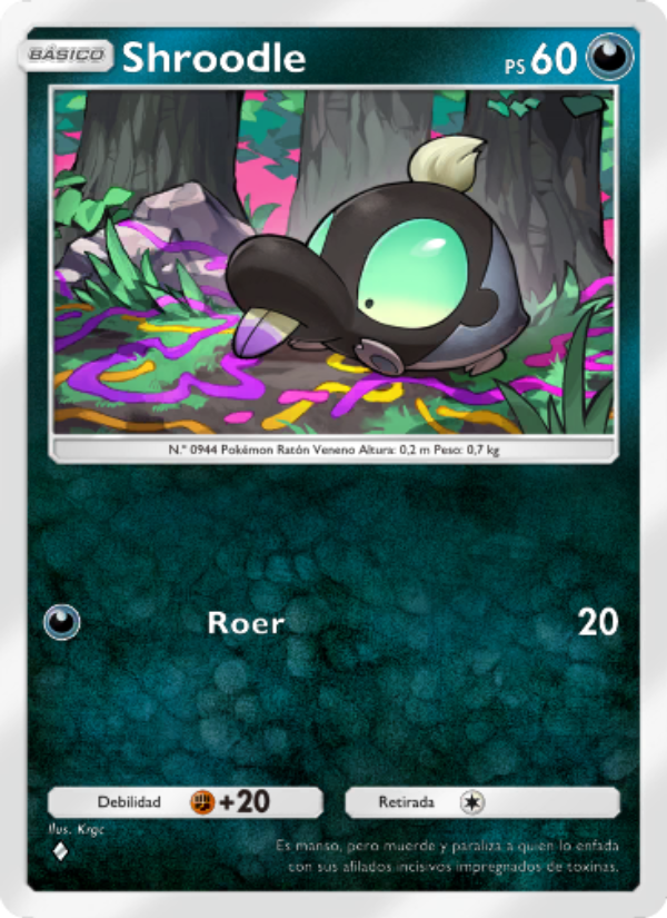 Shroodle 050 — Festival Brillante (Spanish Pokémon TCG card)