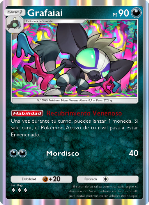 Grafaiai 051 — Festival Brillante (Spanish Pokémon TCG card)