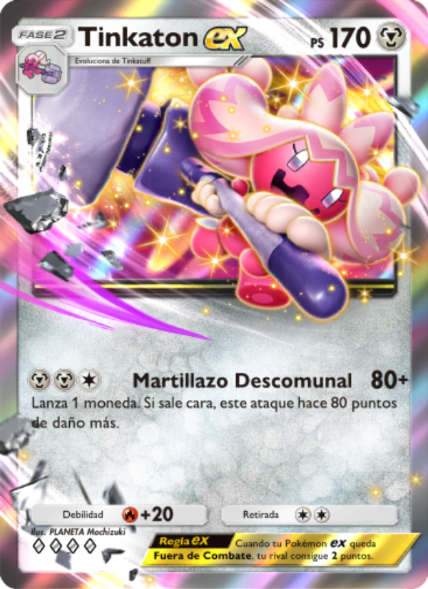 Tinkaton ex 054 — Festival Brillante (Spanish Pokémon TCG card)