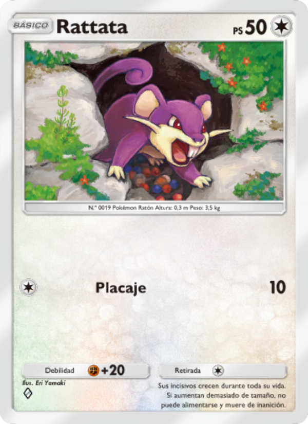 Rattata 058 — Festival Brillante (Spanish Pokémon TCG card)