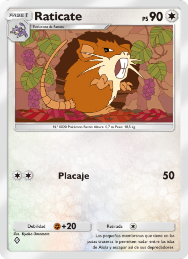 Raticate 059 — Festival Brillante (Spanish Pokémon TCG card)