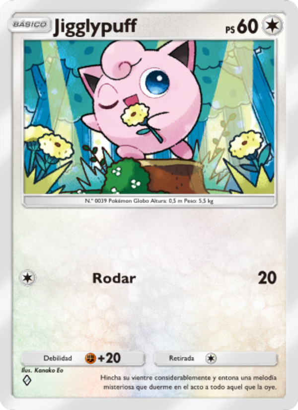 Jigglypuff 060 — Festival Brillante (Spanish Pokémon TCG card)