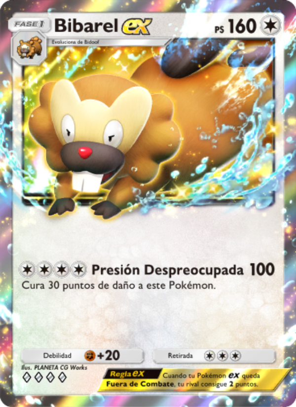 Bibarel ex 065 — Festival Brillante (Spanish Pokémon TCG card)