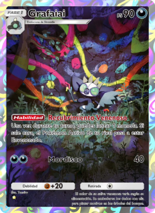 Grafaiai 076 — Festival Brillante (Spanish Pokémon TCG card)