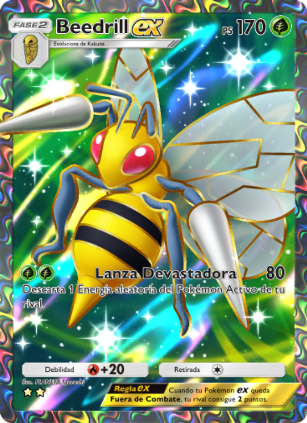 Beedrill ex 079 — Festival Brillante (Spanish Pokémon TCG card)