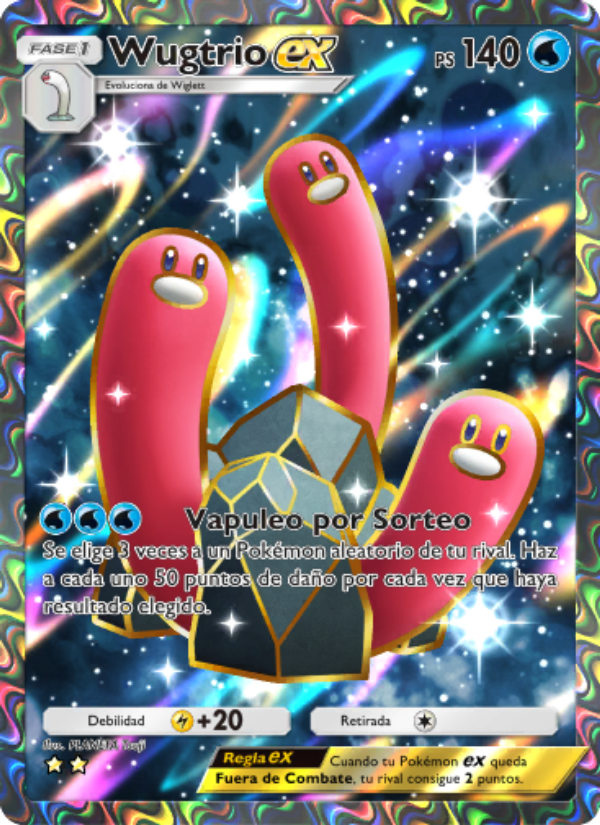 Wugtrio ex 081 — Festival Brillante (Spanish Pokémon TCG card)