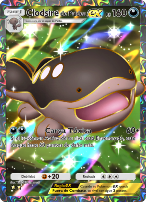 Clodsirede Paldea ex 085 — Festival Brillante (Spanish Pokémon TCG card)