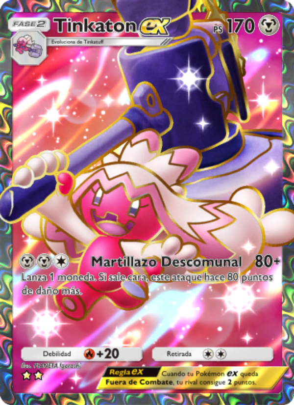 Tinkaton ex 086 — Festival Brillante (Spanish Pokémon TCG card)
