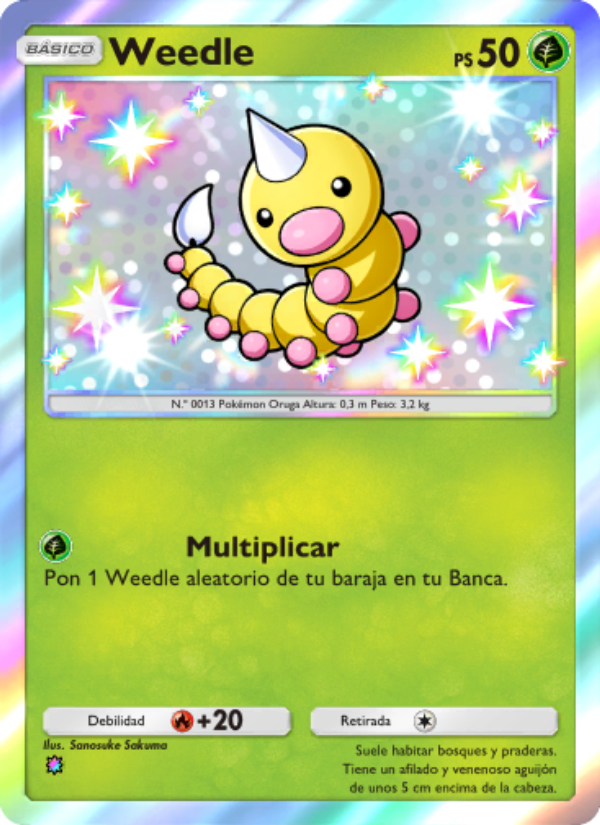 Weedle 097 — Festival Brillante (Spanish Pokémon TCG card)