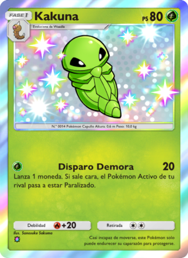 Kakuna 098 — Festival Brillante (Spanish Pokémon TCG card)