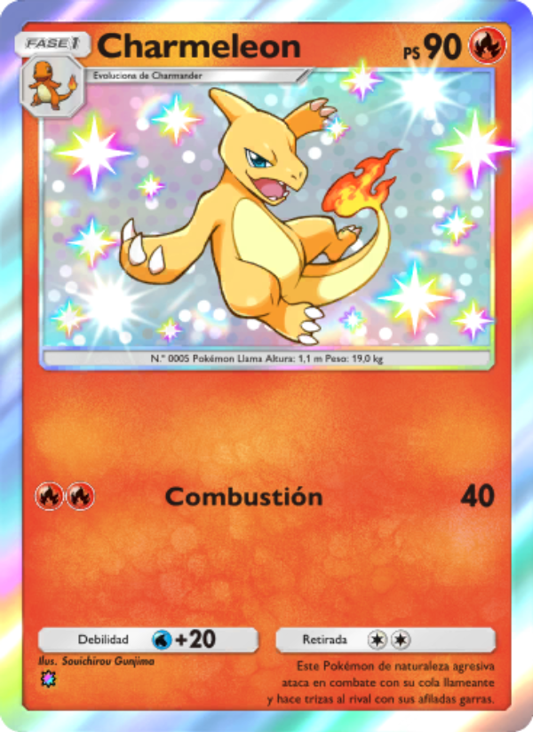 Charmeleon 100 — Festival Brillante (Spanish Pokémon TCG card)