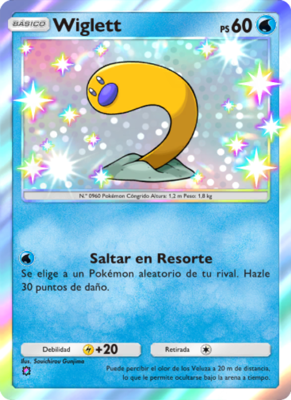 Wiglett 101 — Festival Brillante (Spanish Pokémon TCG card)
