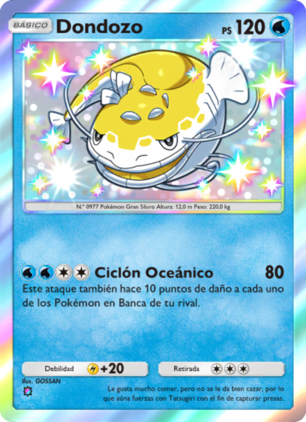 Dondozo 102 — Festival Brillante (Spanish Pokémon TCG card)
