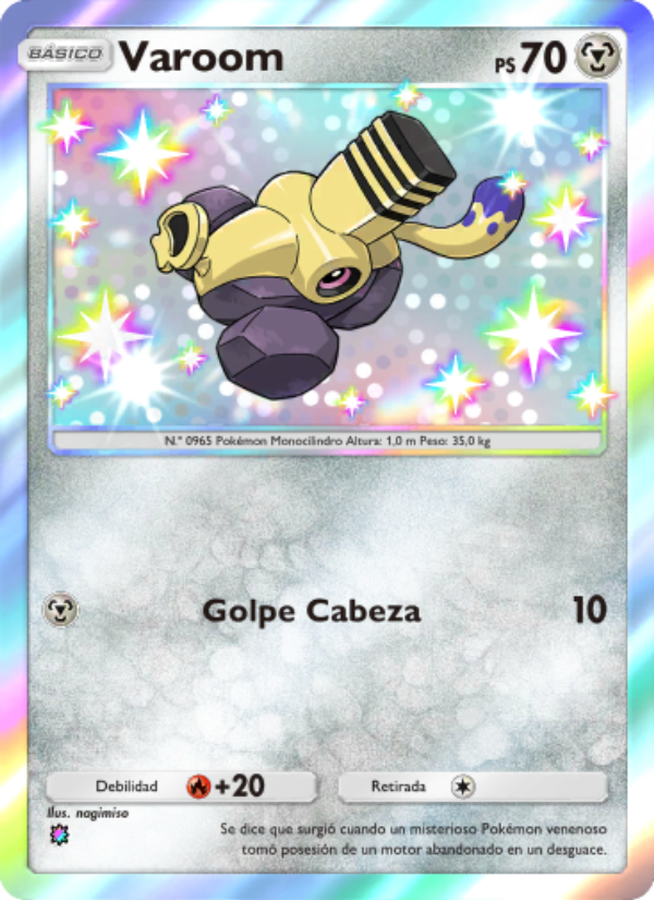 Varoom 105 — Festival Brillante (Spanish Pokémon TCG card)
