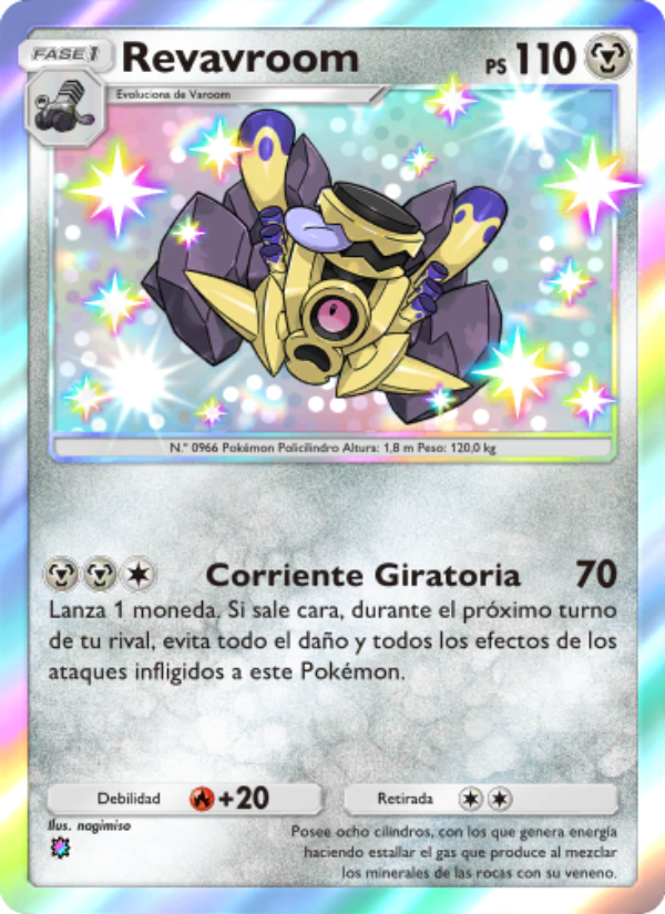 Revavroom 106 — Festival Brillante (Spanish Pokémon TCG card)