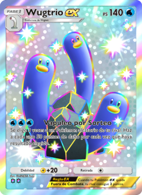 Wugtrio ex 109 — Festival Brillante (Spanish Pokémon TCG card)