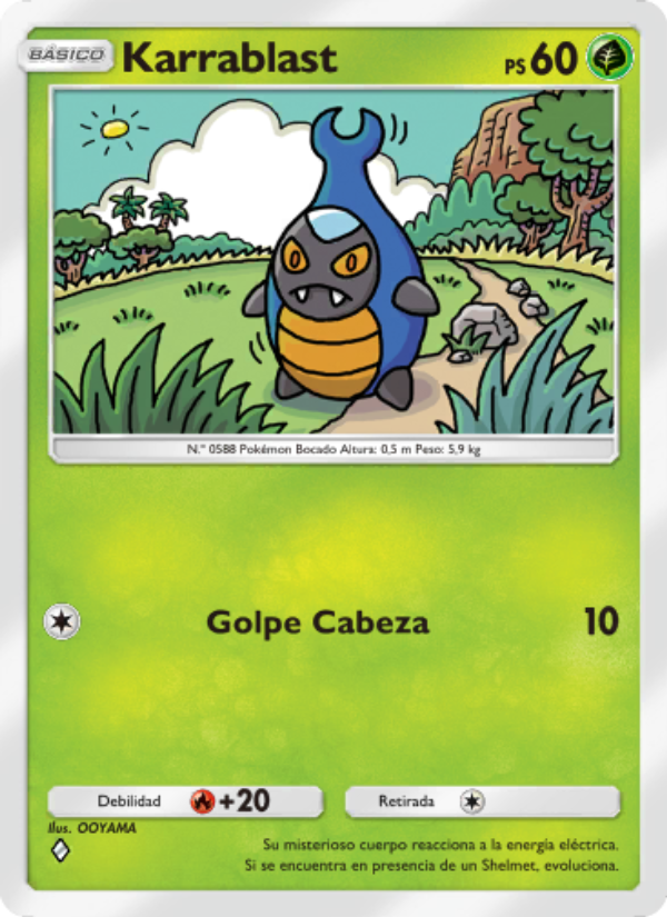 Karrablast 006 — Guardianes Celestiales (Spanish Pokémon TCG card)