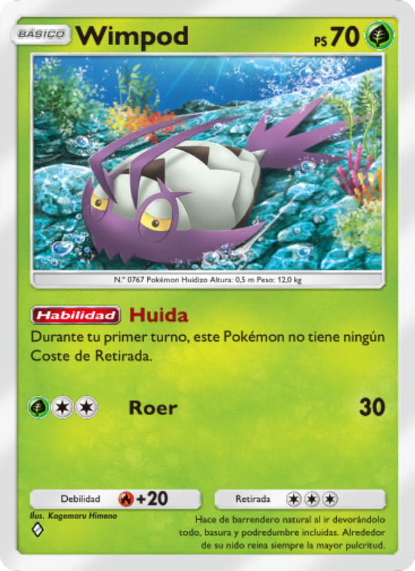 Wimpod 021 — Guardianes Celestiales (Spanish Pokémon TCG card)