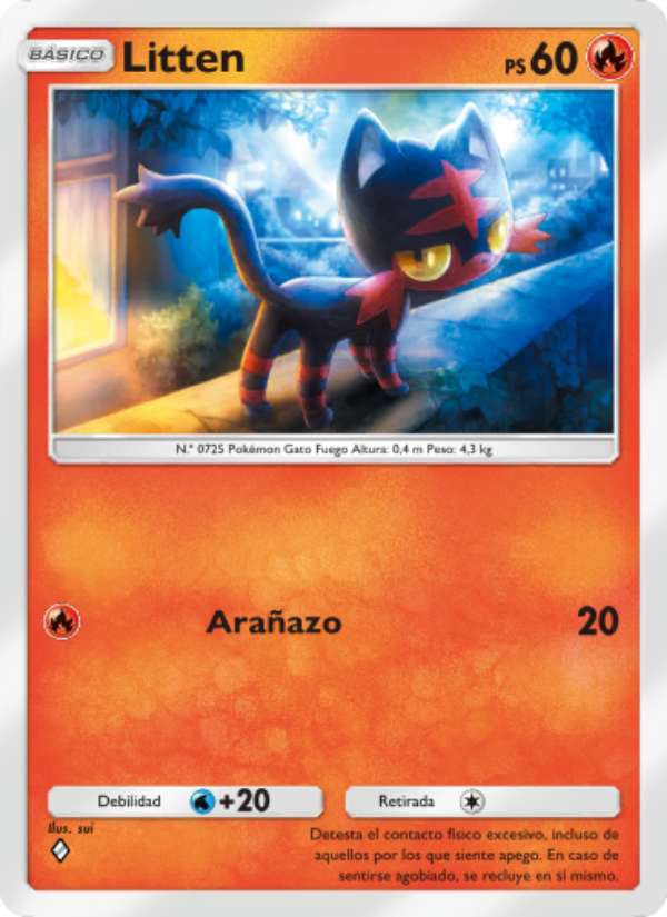 Litten 031 — Guardianes Celestiales (Spanish Pokémon TCG card)