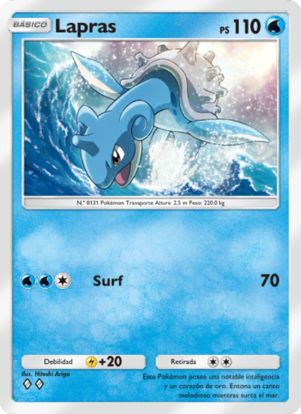 Lapras 044 — Guardianes Celestiales (Spanish Pokémon TCG card)